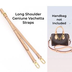 Vachetta Leather Replacement Crossbody Bag Strap Fit For Speedy 25 30 35 Purse